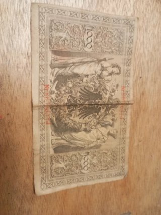 Antiguo billete 1000 marcos alemanes 1910