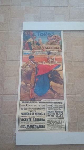 Cartel Toros Valencia 2002