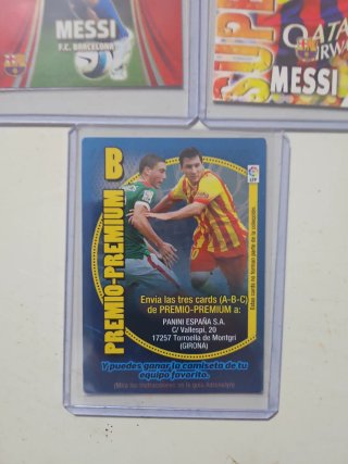 3 Cromos Messi NO SE VENDEN SUELTOS