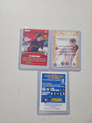 3 Cromos Messi NO SE VENDEN SUELTOS