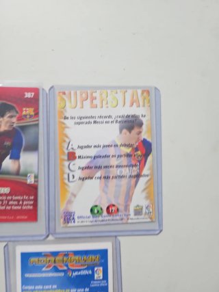 3 Cromos Messi NO SE VENDEN SUELTOS