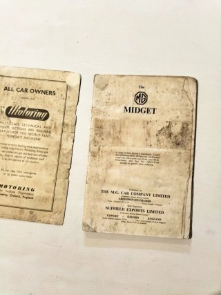 Manual MG Midget - Driver's Handbook texto en ingl