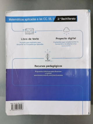 Matemáticas aplicadas a las CCSS, 2 bachillerato