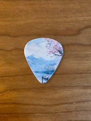 Lote 6 Púas Guitarra Dibujos Japoneses. Nuevas