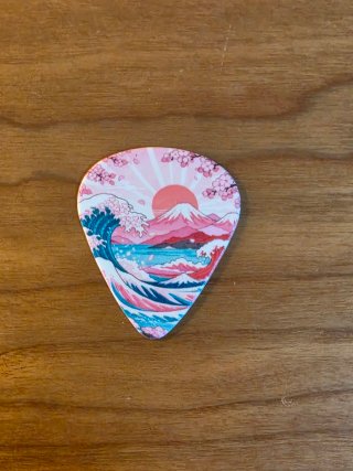 Lote 6 Púas Guitarra Dibujos Japoneses. Nuevas