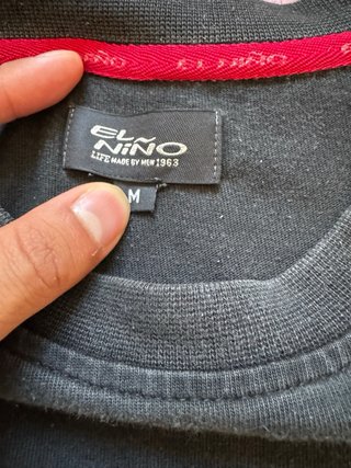 Camiseta El Niño Negra Vintage