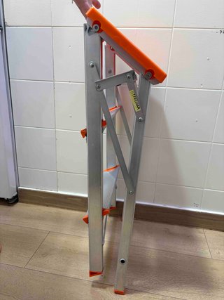 Escalera Taburete Plegable 3 Peldaños Aluminio
