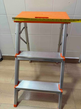 Escalera Taburete Plegable 3 Peldaños Aluminio