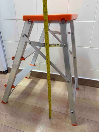 Escalera Taburete Plegable 3 Peldaños Aluminio