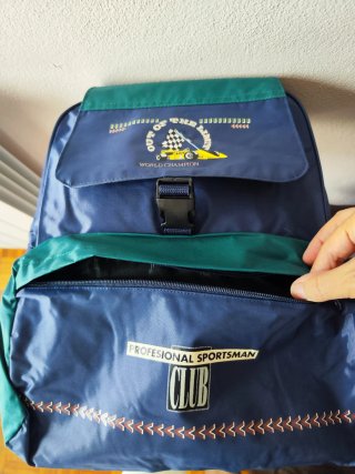 Mochila Escolar Azul e Verde