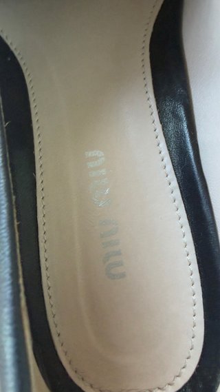 Miu miu mocasines de cuero
