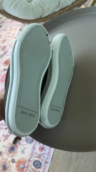 Miu miu mocasines de cuero