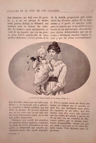 Libro antiguo Gulliver en el país de los gigantes