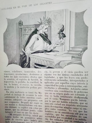 Libro antiguo Gulliver en el país de los gigantes