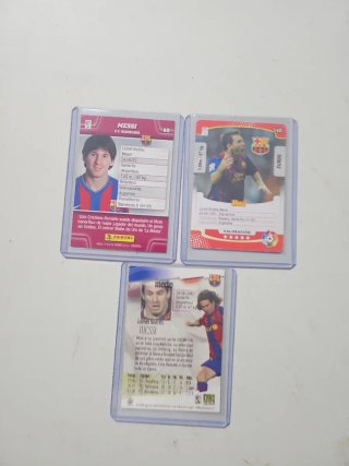 Lote 3 cromos Messi FC Barcelona