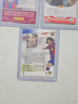 Lote 3 cromos Messi FC Barcelona