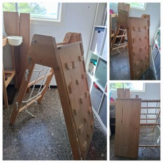 Triángulo Pikler madera casi nuevo