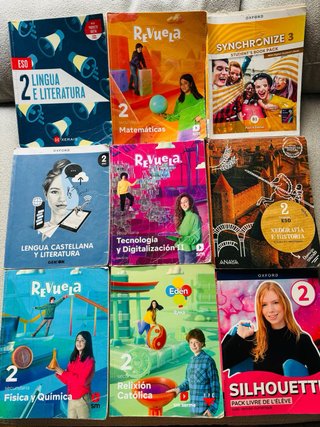 Lote de libros para 2 Eso en buen estado