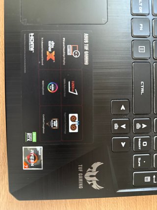Portatile ASUS TUF Gaming Nero