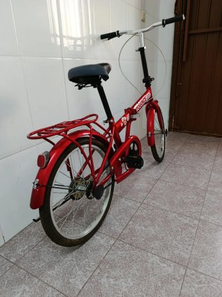 Bicicleta plegable roja YOGOICE