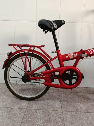 Bicicleta plegable roja YOGOICE