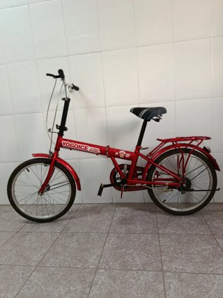 Bicicleta plegable roja YOGOICE