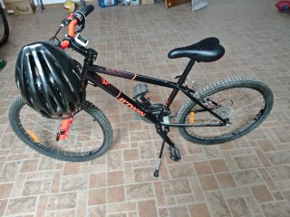 Bicicleta 24 Negra y Roja