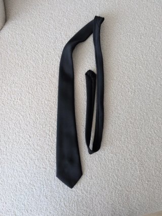 Corbata clásica negra