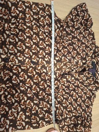 Blusa Zara Estampada Marrón