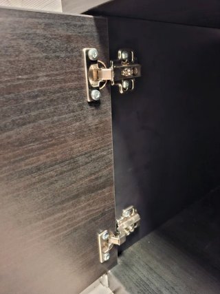 Mueble TV Ikea Kallax Negro-Marrón