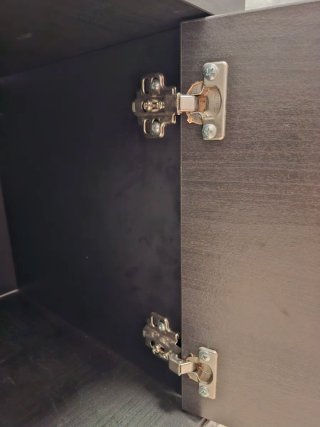 Mueble TV Ikea Kallax Negro-Marrón
