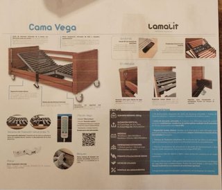 Cama articulada con colchón viscoelástico