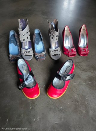 Lote Sapatos Femininos Vintage