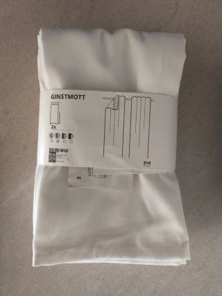 Cortinas Ginstmott IKEA Blancas (2 uds)