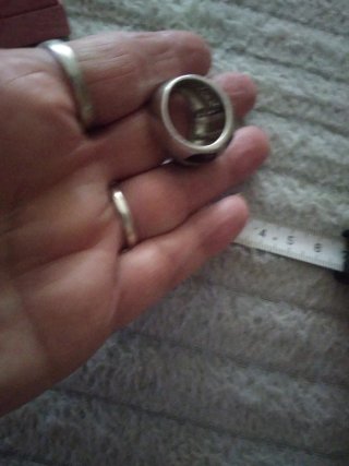 Anillo Plata Ley Negro y Circonitas