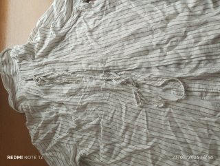 Conjunto ZARA Camisa Rayas y Pantalón Marrón