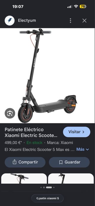 Patinete Eléctrico Xiaomi Scooter 5
