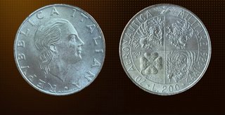 Moneda 200 Liras Italia 1993