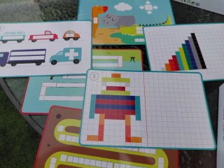 Juego de regletas 65 piezas madera Eurekakids