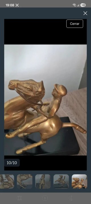 Figura Bronce Vintage Polo