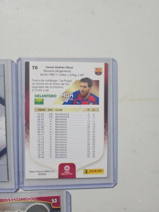 3 Cromos Messi FC Barcelona