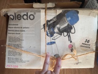 Polipasto Eléctrico Toledo 250kg PKT-500