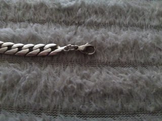 Pulsera Plata Ley Cadena Cubana