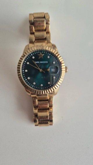Reloj Mark Maddox Mujer Dorado y Verde