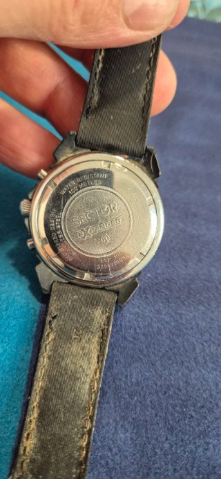 Orologio Sector Cronografo Blu Nero
