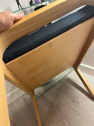 Reposapiés IKEA Poäng Azul/Marrón