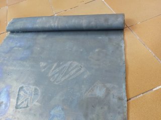 2 Láminas de Plomo 50cm x 1mm