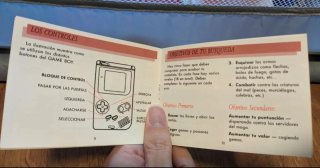 Manual Fortress of Fear Game Boy ESP