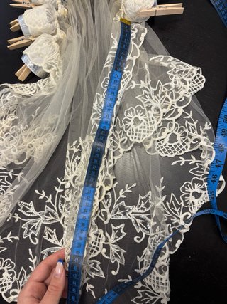Mantilla y delantal novia alicantina niña