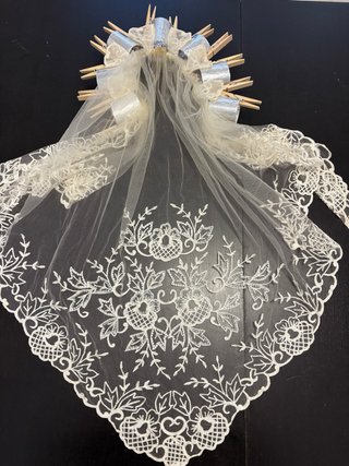 Mantilla y delantal novia alicantina niña